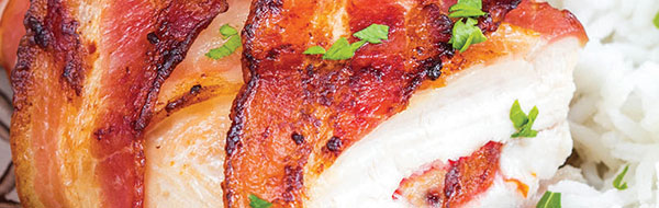 Fresh Marinated Or Bacon Wrapped Chicken Breasts