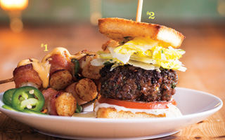 Loaded Tots & Ceasar Sliders