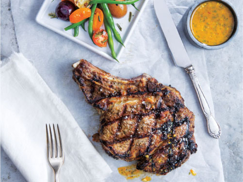 Chipotle-Orange Rib Steaks