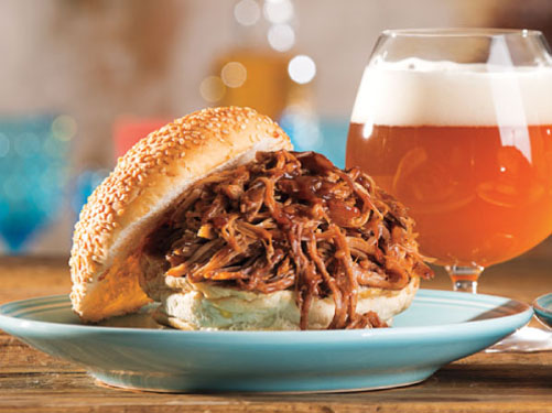 Grilled Pulled Pork with Bourbon Whiskey BBQ Sauce