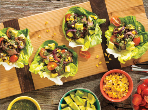 Summertime Steak Lettuce Wraps