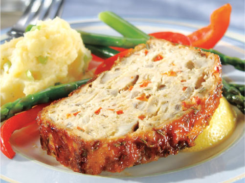 Turkey Meatloaf with Lemon Rosemary Glaze