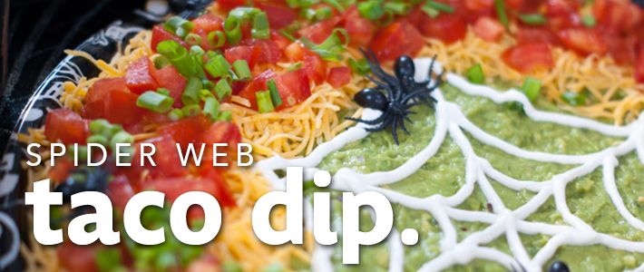 Spider Web Taco Dip