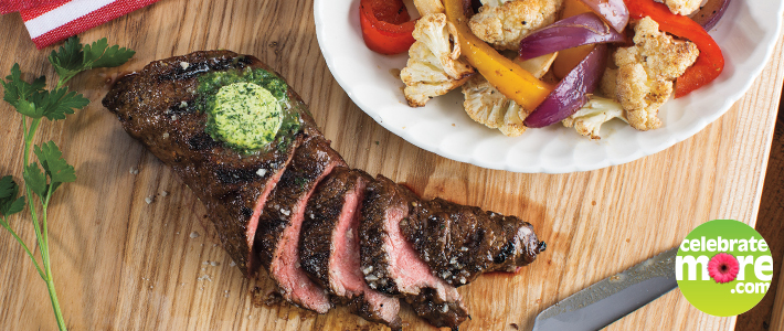 Balsamic-Marinated Steaks with Vegetable Packets