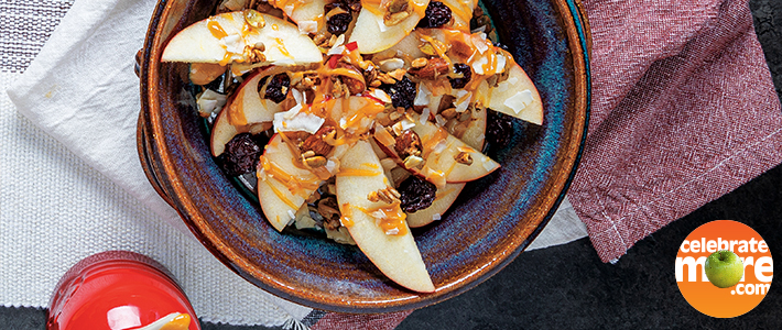 Apple-Peanut Butter Breakfast Nachos