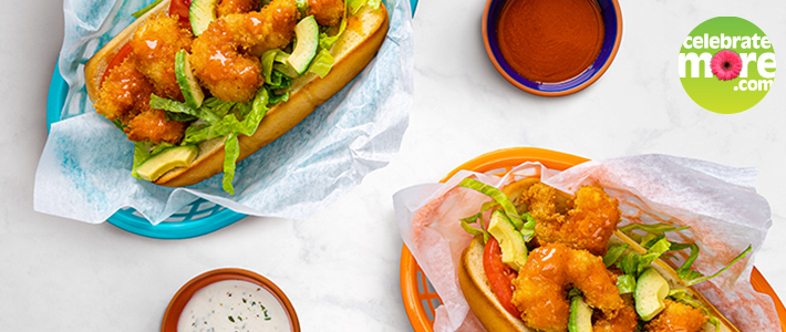 Air Fryer Shrimp Po’ Boys