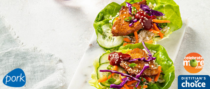 Air Fryer Korean Pork Lettuce Wraps