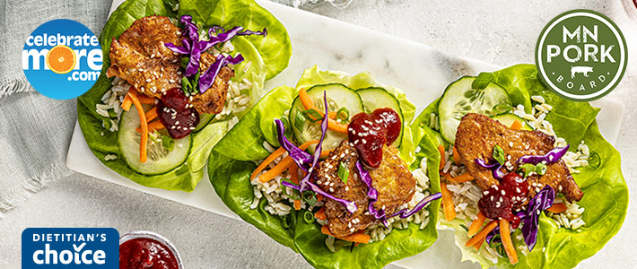 Air Fryer Korean Pork Lettuce Wraps