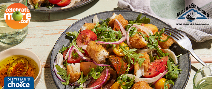 Wild Alaska Pollock Panzanella Salad