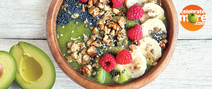 Awesome Avocado Smoothie Bowl