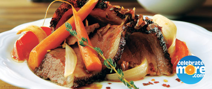 Beer-Braised Beef Brisket