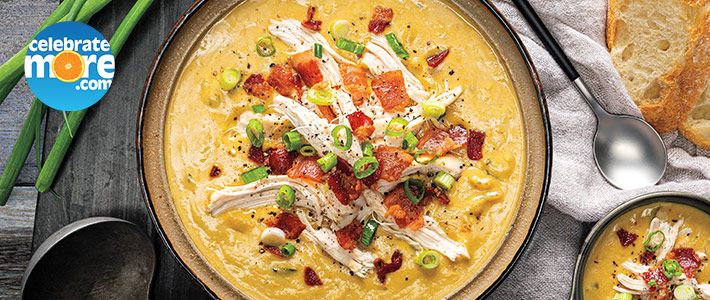 Beer-Cheese Soup with Rotisserie Chicken