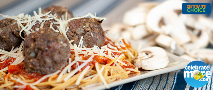 Blenditarian Spaghetti and Meatballs
