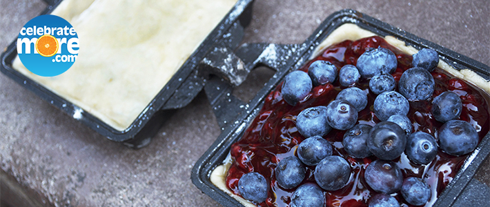 Blueberry Blast Campfire Pies