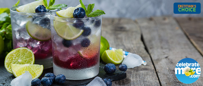 Blueberry Pomegranate Mojito