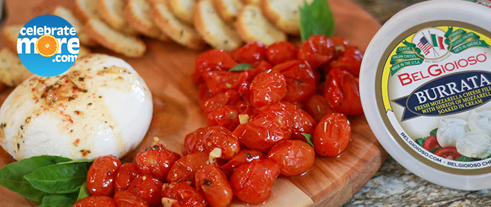 Burrata With Balsamic Tomatoes