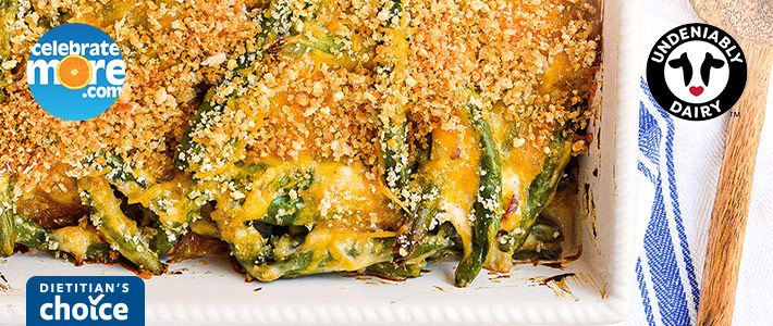 Cheesy Green Bean Casserole | CelebrateMORE.com