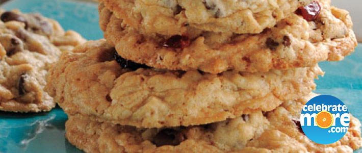 Chocolate Chip, Oatmeal & Dried Cherry Cookies