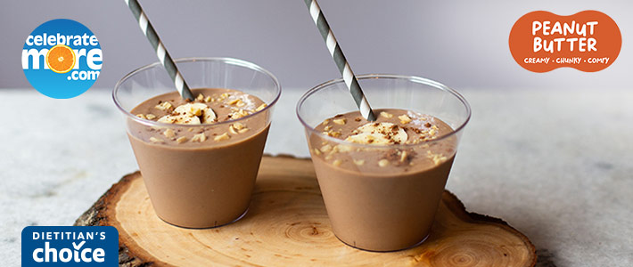 Chocolate Peanut Butter Banana Smoothie