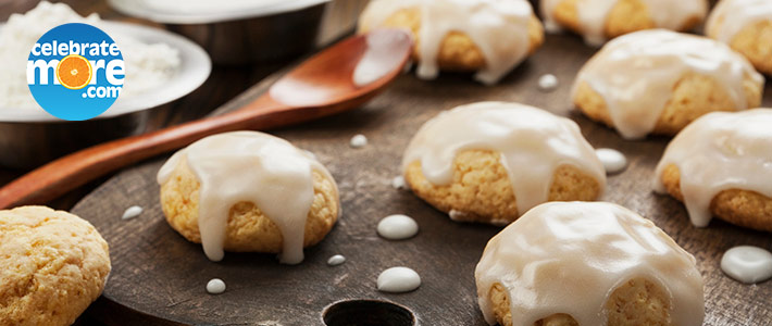 Pumpkin Cookies with Orange Glaze