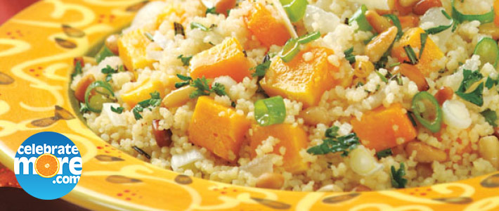 Couscous with Butternut Squash & Pine Nuts