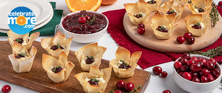 Cranberry Ricotta Wontons