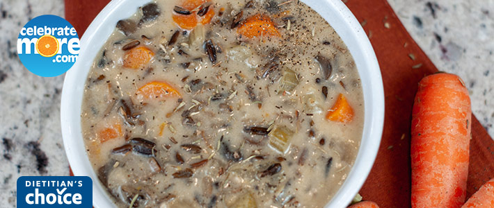 Creamy Mushroom Wild Rice Soup