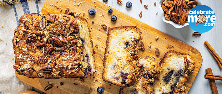 Easy Blueberry-Pecan Streusel Loaf