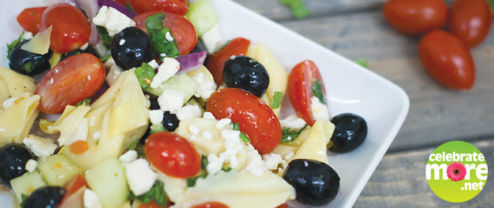 Greek Tortellini Pasta Salad