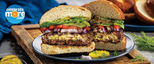 Grilled Dill Pickle Stuffed Burgers Celebratemore Grilled Dill Pickle Stuffed Burgers Celebratemore