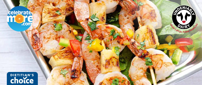 Grilled Shrimp With Yogurt Cilantro Salsa