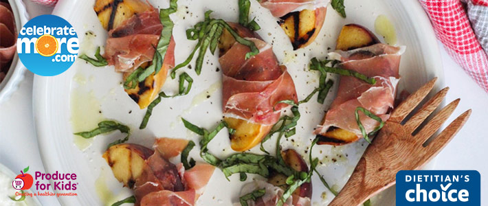 Grilled Peaches with Prosciutto