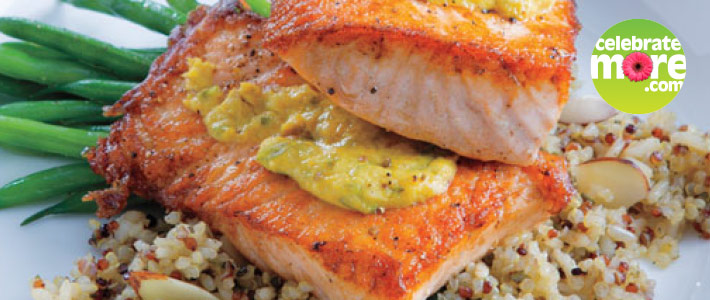 Horseradish-Mustard Salmon