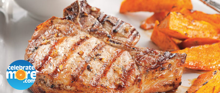 Lager-Marinated Grilled Pork Chops