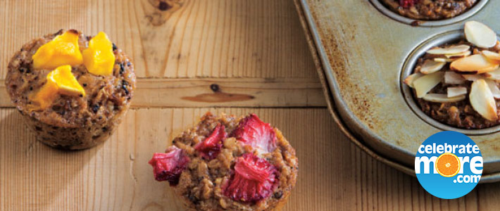 Mini Banana Oatmeal Muffins