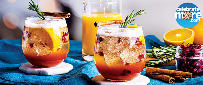 Pomegranate Orange Prosecco Spritz