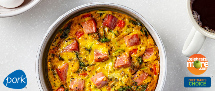 Air Fryer Ham, Veggie & Cheese Frittata Air Fryer Ham, Veggie & Cheese Frittata