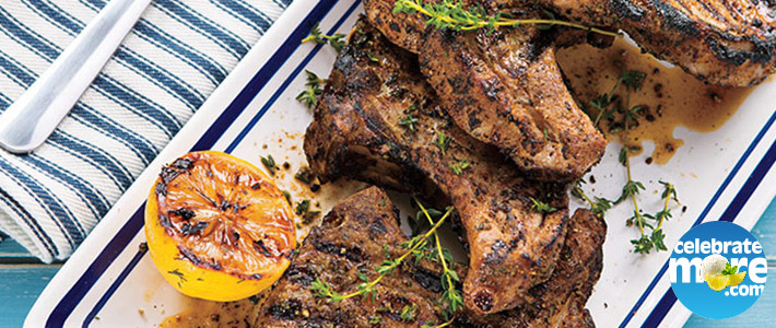 Lemon-Thyme Grilled Pork Chops