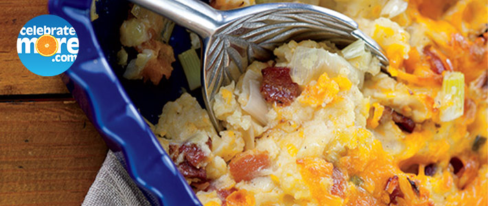 Mashed Potato, Cheddar & Leek Hot Dish