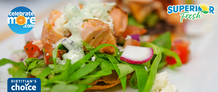 Salmon Tostada