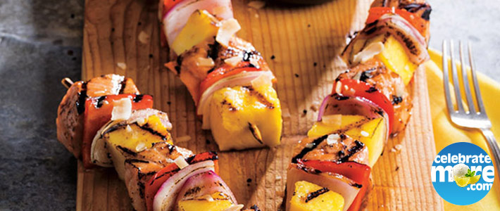 Pineapple Salmon Kabobs