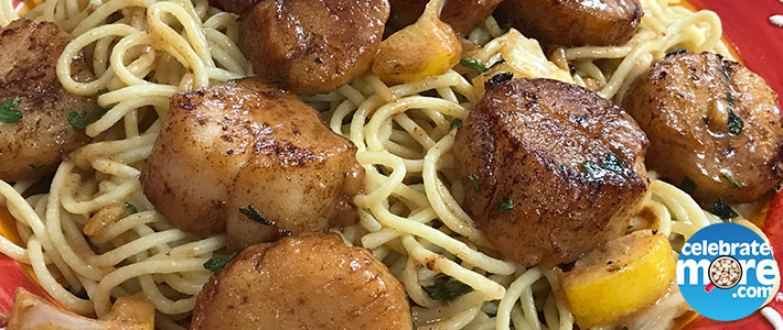 Buttery Garlic Scallops