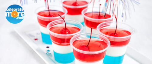 4th of july jello shots with coconut milk