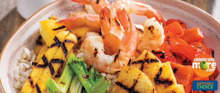 Grilled Hawaiian Shrimp Bowl