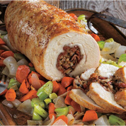Spanish Holiday Stuffed Turkey Breast-image