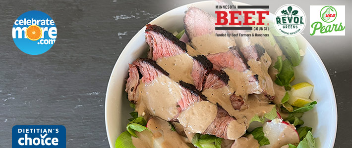 Steak Salad with Creamy Balsamic Dressing