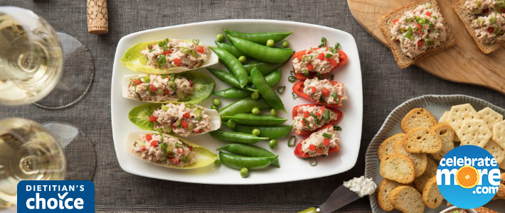 Tuna Stuffed Endives & Mini Peppers