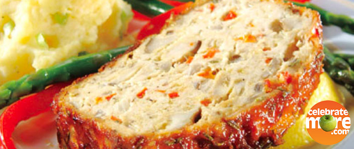 Turkey Meatloaf with Lemon Rosemary Glaze