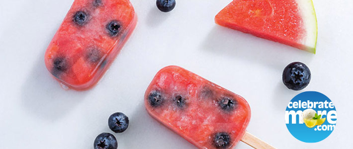 Watermelon-Blueberry Pops