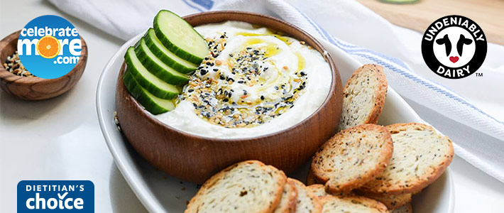 Whipped Cottage Cheese Everything Bagel Dip